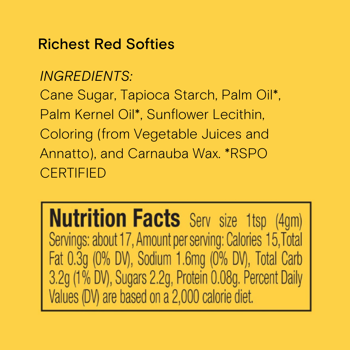 Dye-Free Softies Sprinkles: Richest Red