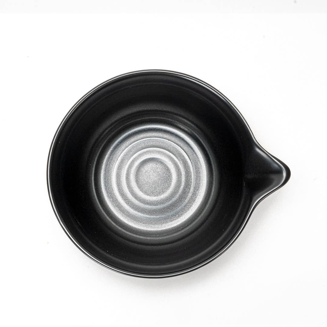 10oz Matcha Latte Bowl With Spout Black Matte