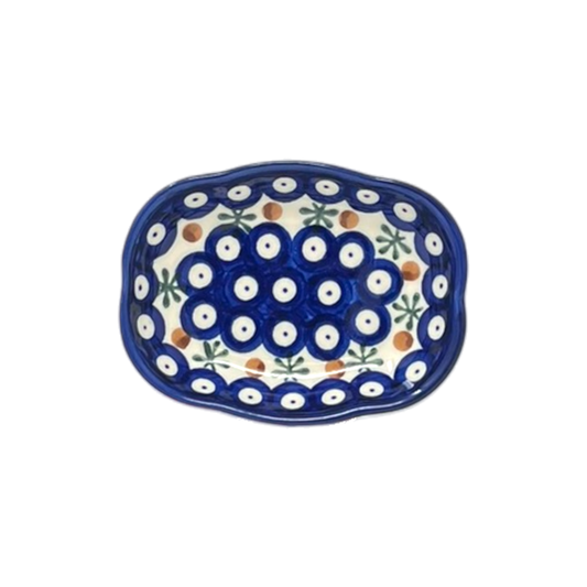 Dish, Cloud-Shaped, 4.75" x 3.5", WR (WR11A) in "Mosquito" by W.R. Ceramika | WR11A-SM3
