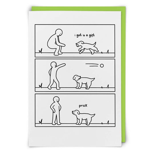 Prick Greeting Card