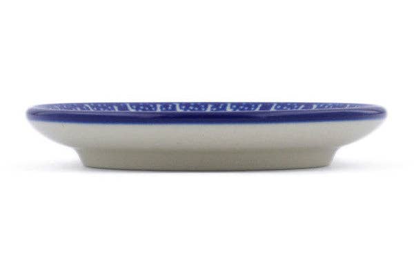 Mini Plate, Coaster plate 4" Feathery Bluebells Theme