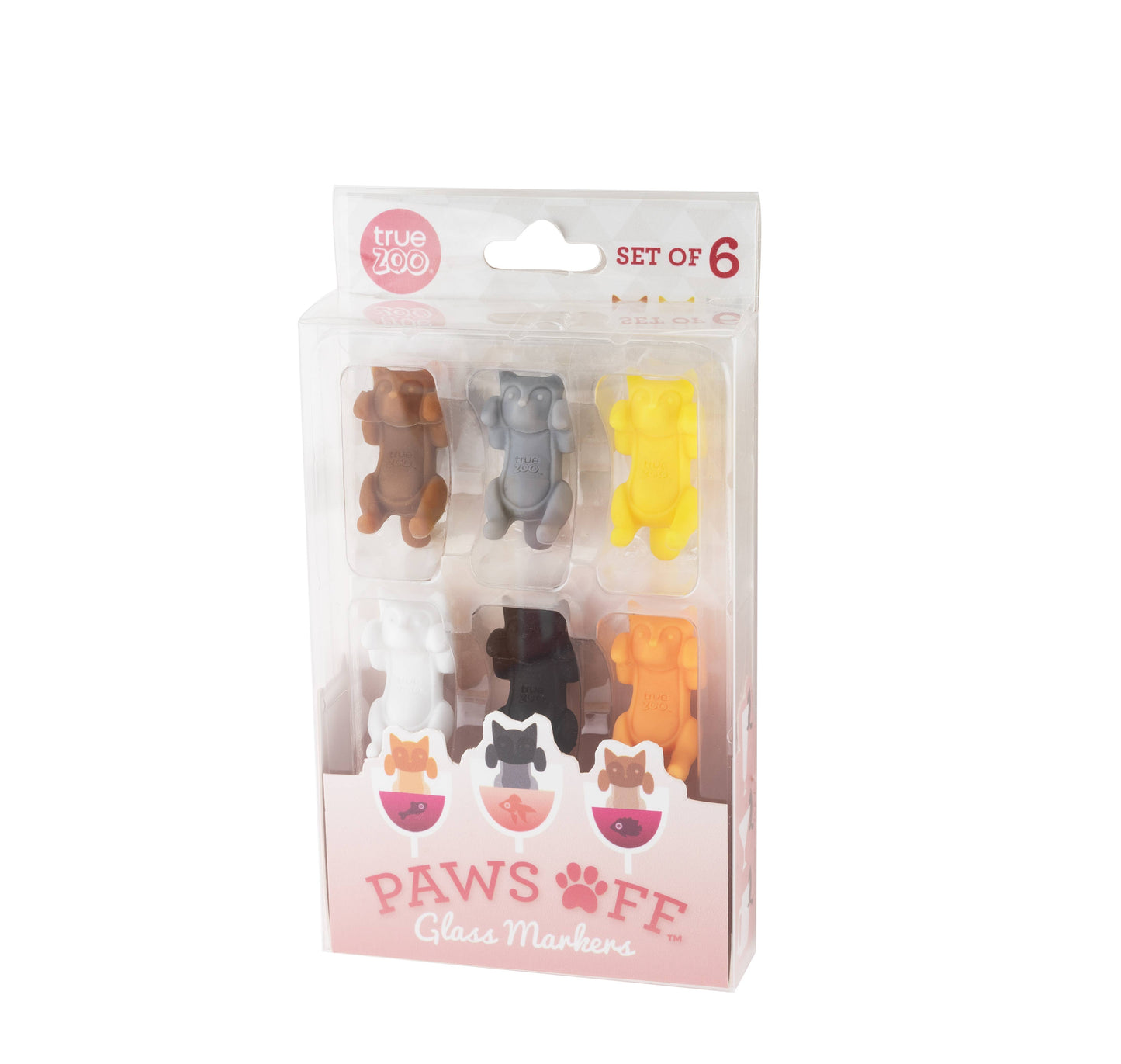 Paws Off™ Cat Glass Markers (Set of 6) by TrueZoo