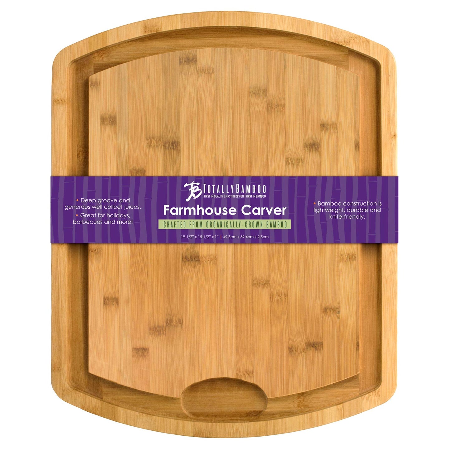 Bamboo Carving Board with Juice Groove
