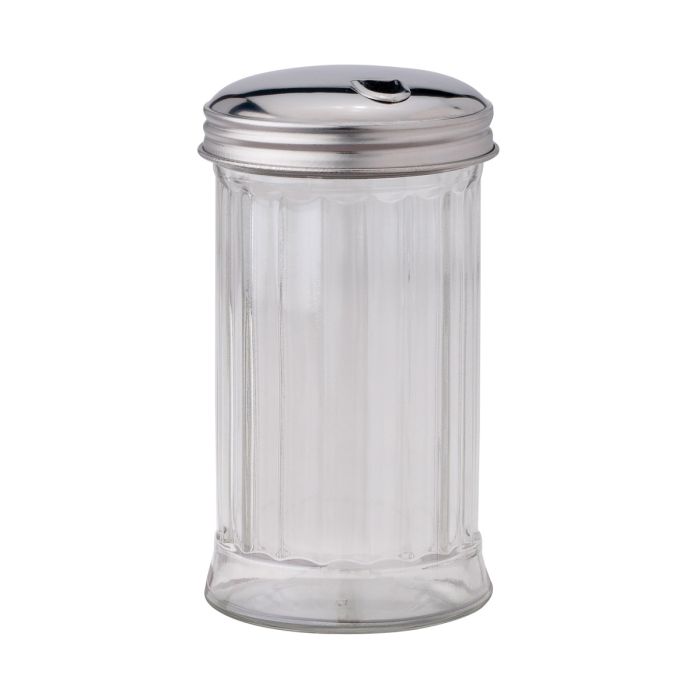 Glass Sugar Pourer with Lid Flap 11oz