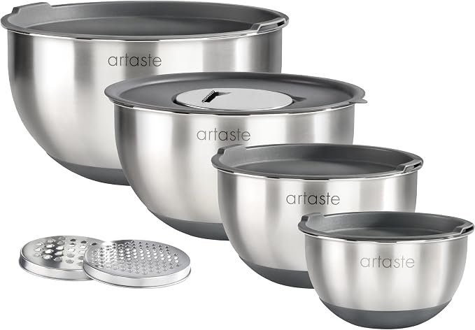 Artaste Mixing Bowls & Graters, 8pc