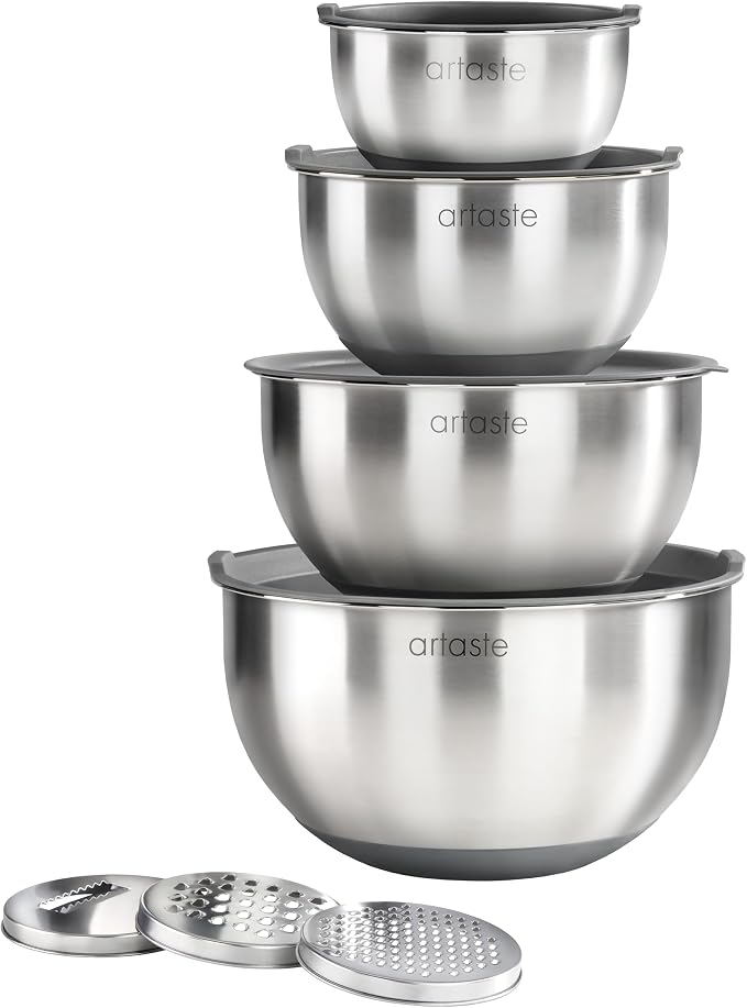 Artaste Mixing Bowls & Graters, 8pc