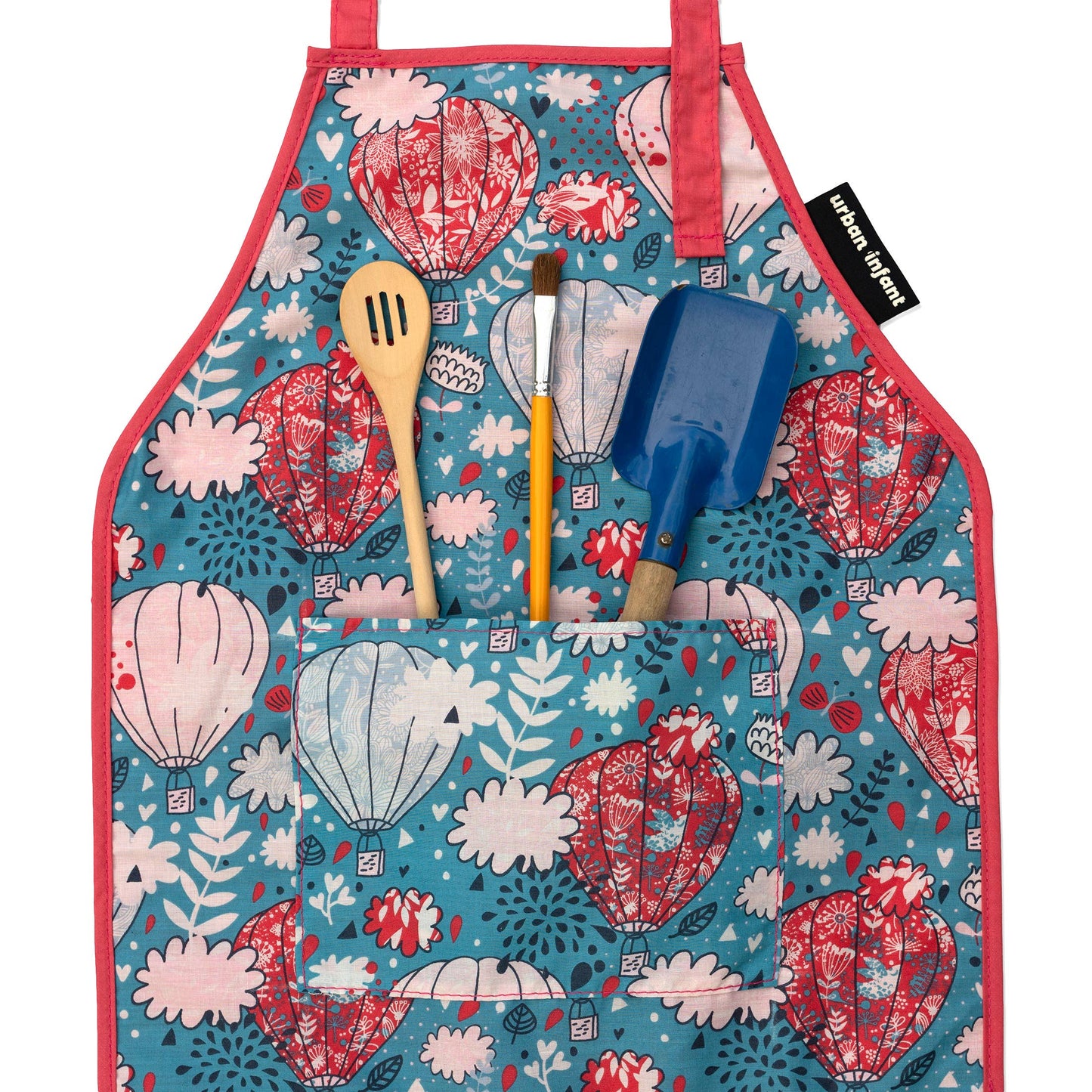 Little Helper Kids Apron, Washable Cotton/Poly - Balloons
