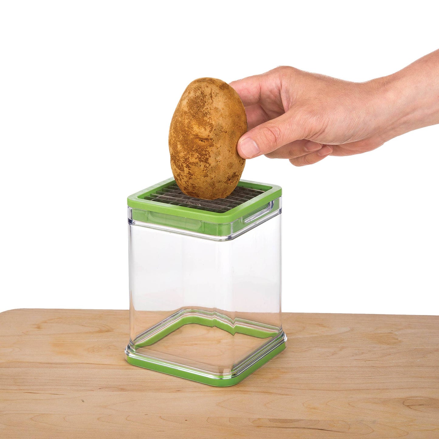Progressive Tower Fry Cutter, Stainless Blades, For Veggies