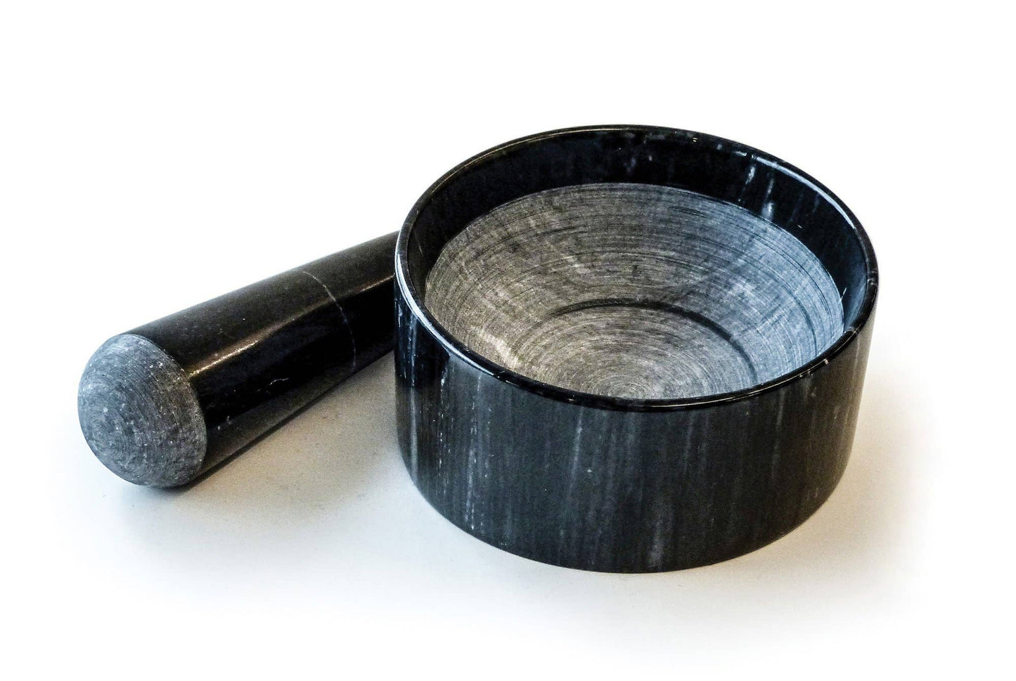 Marble Mortal & Pestle - Black
