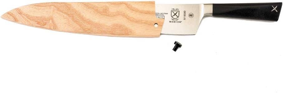 Natural Ash Wood Saya Cover Blade Protector for 8" Chef