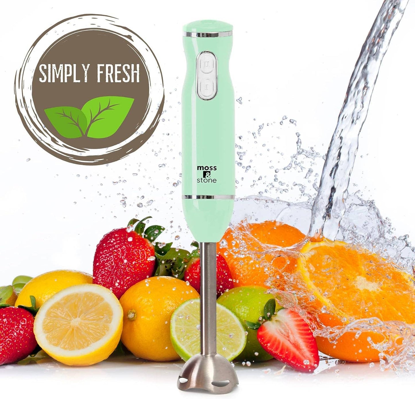 Electric Stick Blender w/Egg Whisk & Chopper- 300 Watt