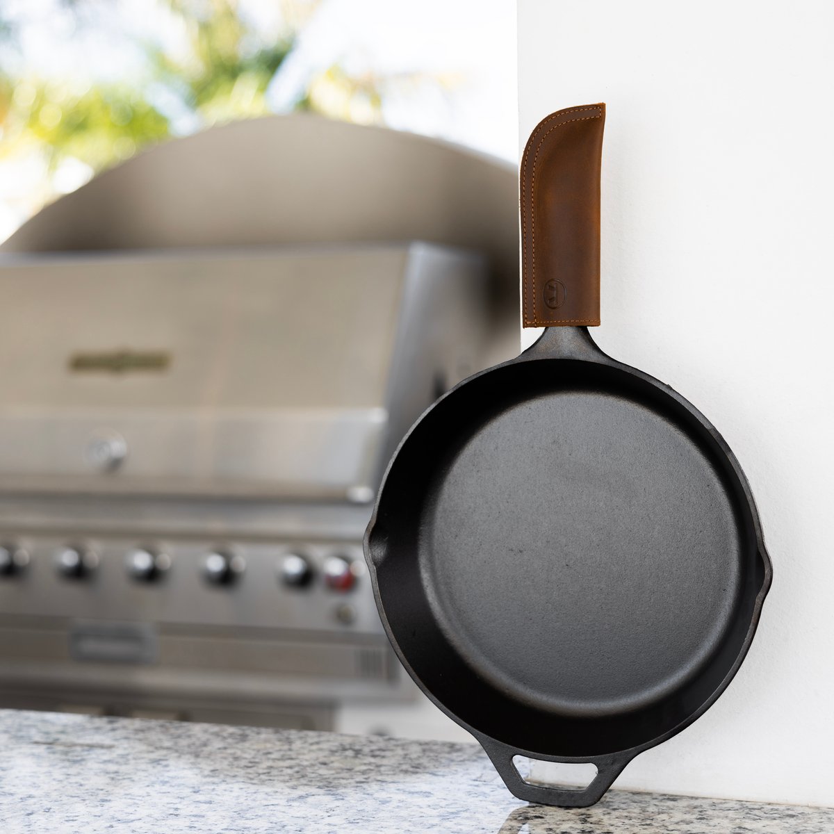Leather Cast Iron Pan Handle Cover