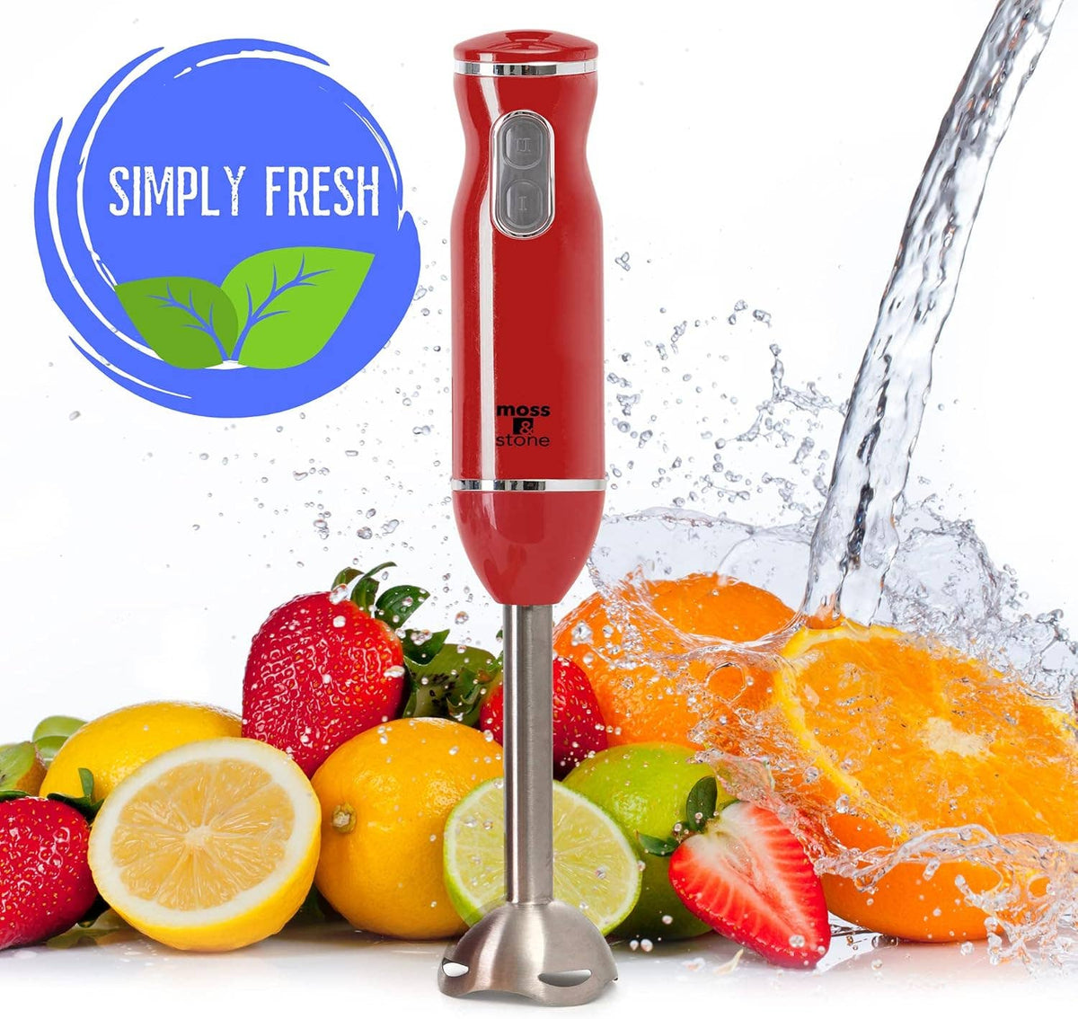 Electric Stick Blender w/Egg Whisk & Chopper- 300 Watt