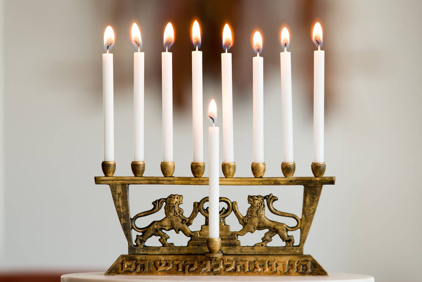 Hanukkah Candles: 45-Count Box: Blue & White