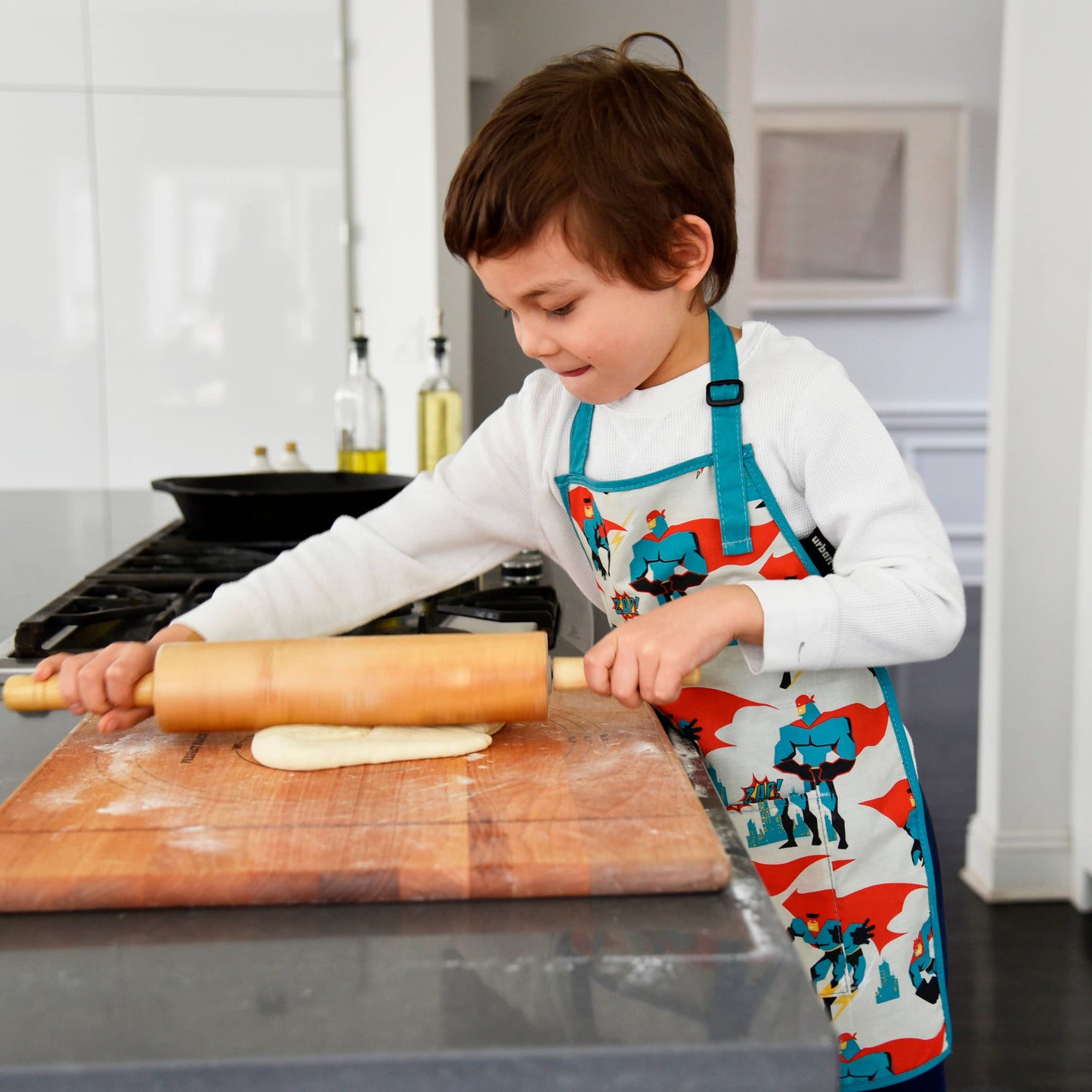 Little Helper Kids Apron, Washable Cotton/Poly - Balloons