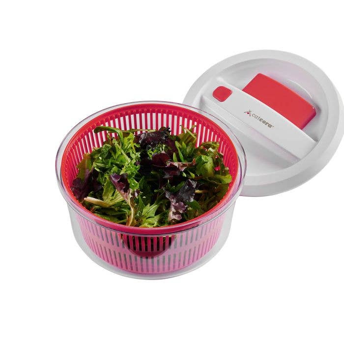 CatCora QuickSpin One-Handed Salad Spinner