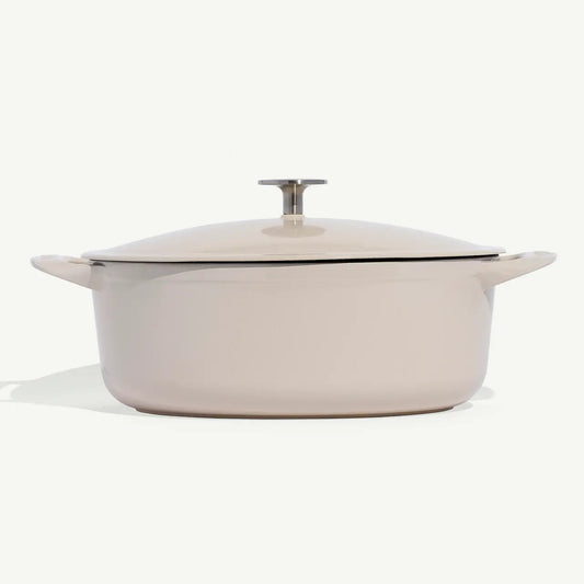 7.5Qt Enameled Cast Iron Oval Dutch Oven by Made Ink