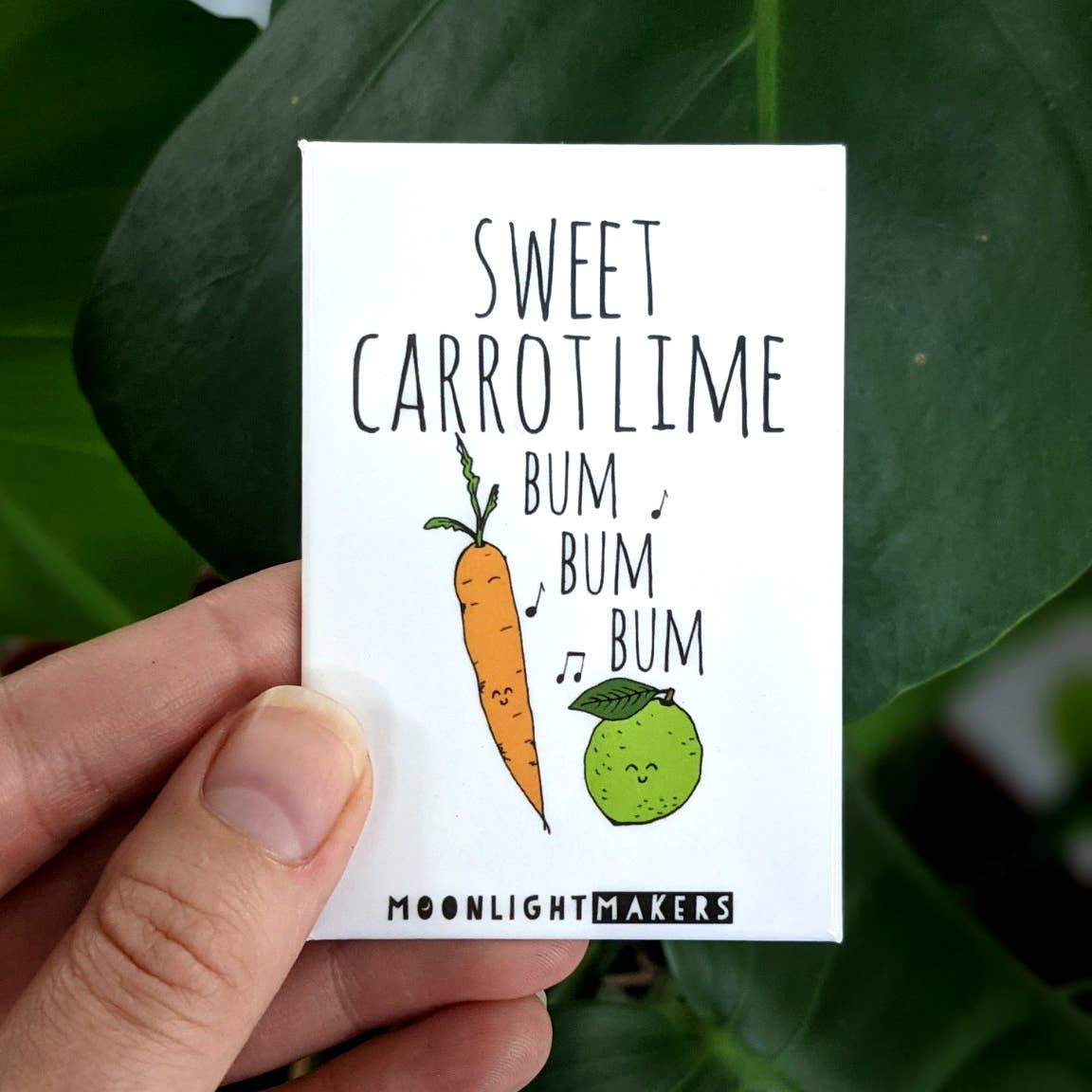 Sweet Carrot Lime - Funny Fridge Magnets - Spring, Easter