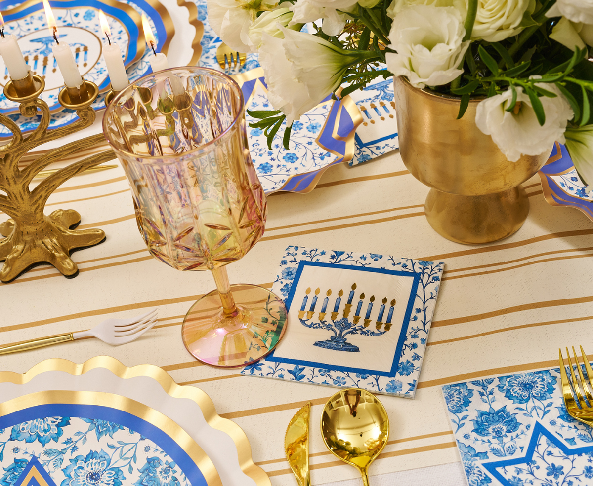 Hanukkah Toile Cocktail Napkins/26pk
