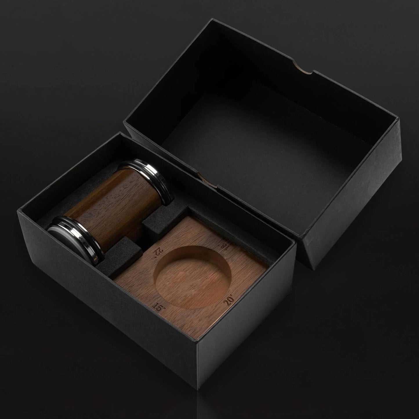 Rolling Knife Sharpener with Magnetic Base with Wooden Base