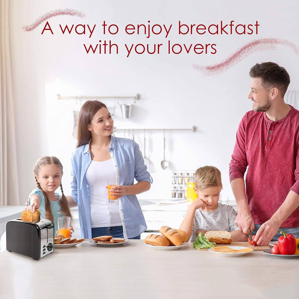 2 Slice Toaster, 1.5in Extra-Wide Slot Toaster For Bagel & Defrost with 5 Shade Settings, Bread Toaster 2 Slice With Removable Crumb Tray (black toaster)