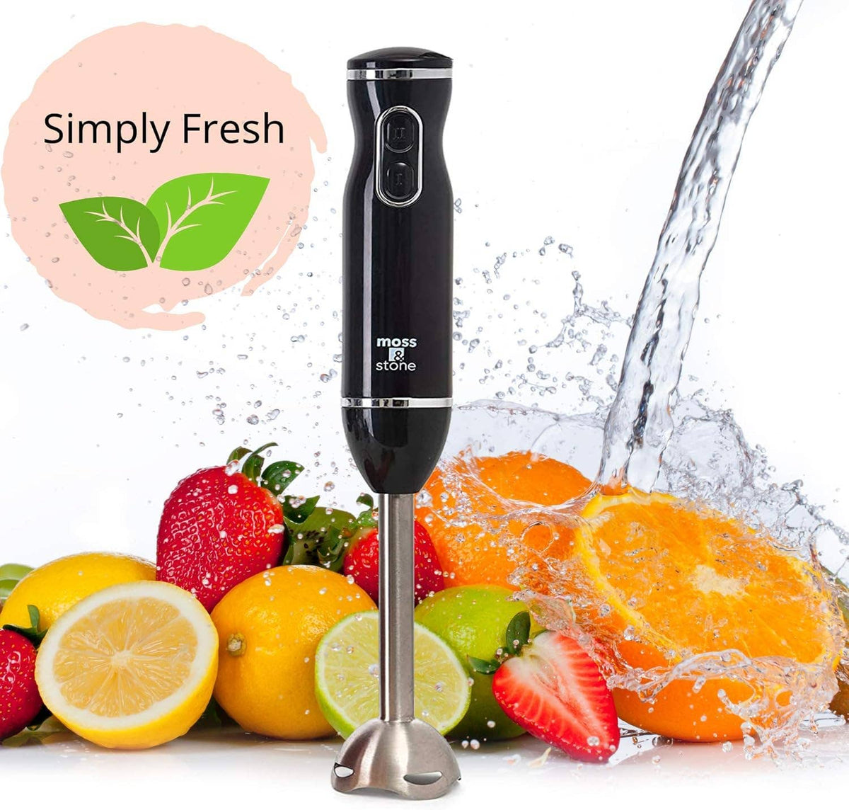Electric Stick Blender w/Egg Whisk & Chopper- 300 Watt