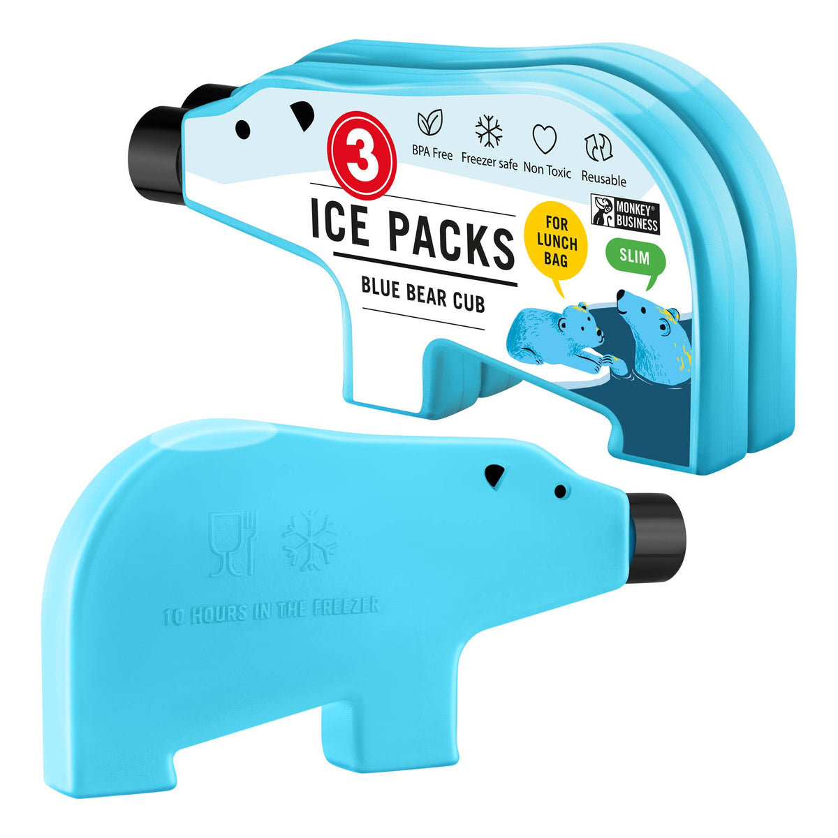 Ice Pack Set | Blue Bear Cub (Pack of 3)