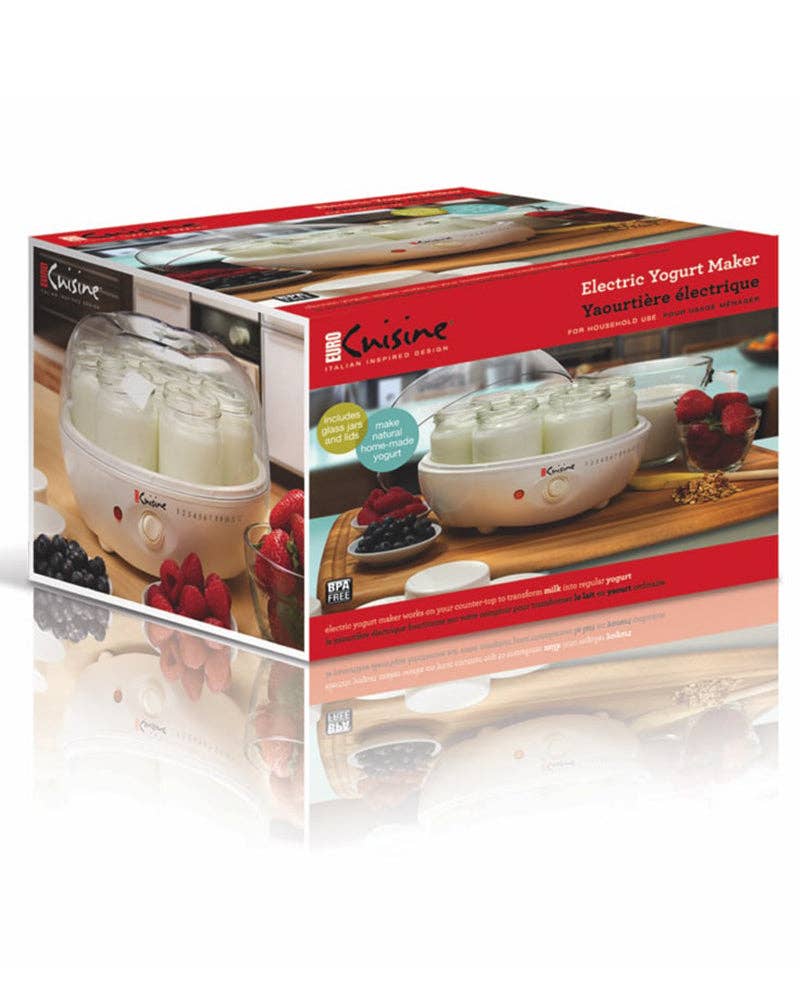 Euro Cuisine YM80 Electric Yogurt Maker - With 7 - 6oz Glass