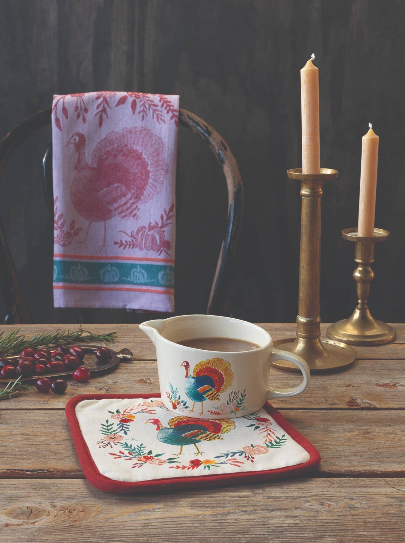 Harvest Turkey Thanksgiving Gravy Boat