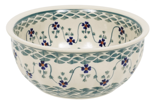 Bowl, Round, 6.5" in "Woven Pansies" by Manufaktura | M084T-RV