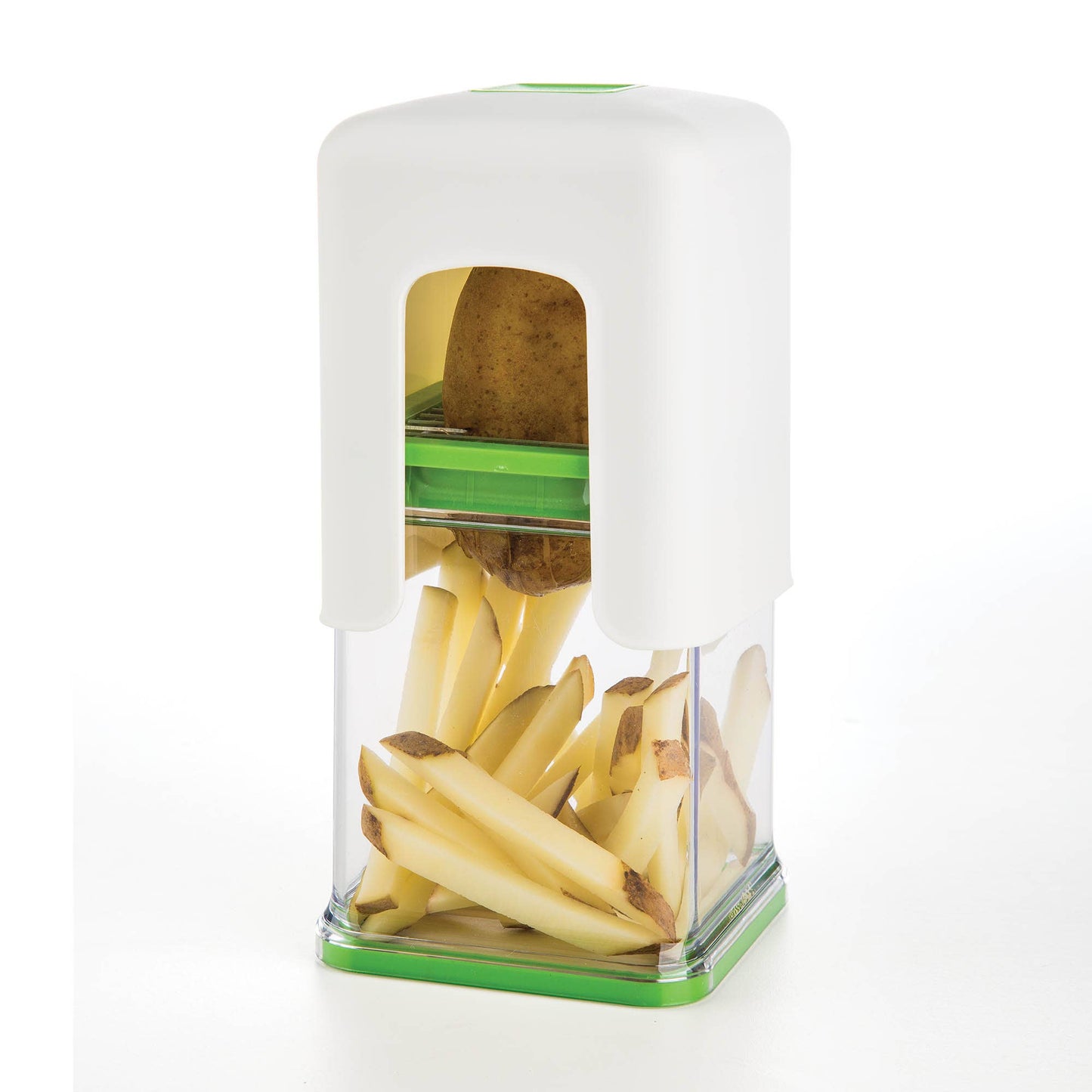 Progressive Tower Fry Cutter, Stainless Blades, For Veggies
