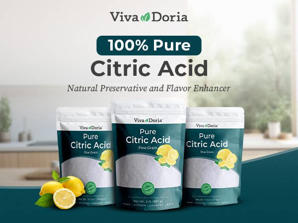 Pure Citric Acid, Food Grade, Fine Grain,