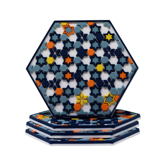 Stars of Mars Coasters - Set of Four