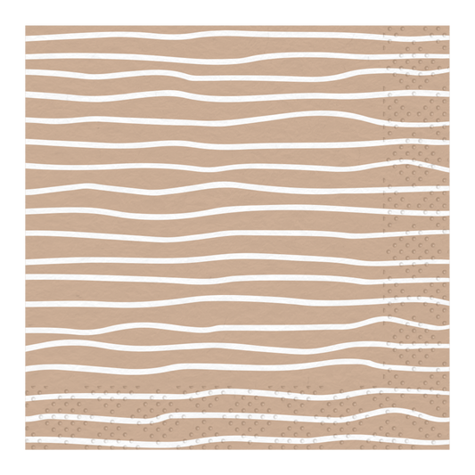 Cocktail Napkin Eco Sand/20 pkg