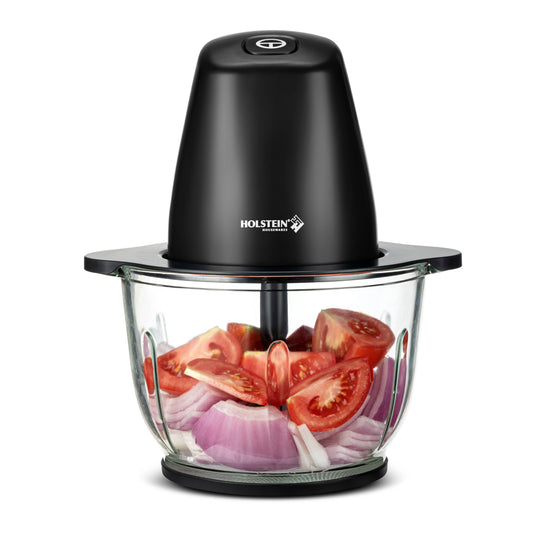 1.9 QT 8 CUP GLASS BOWL ELECTRIC FOOD CHOPPER