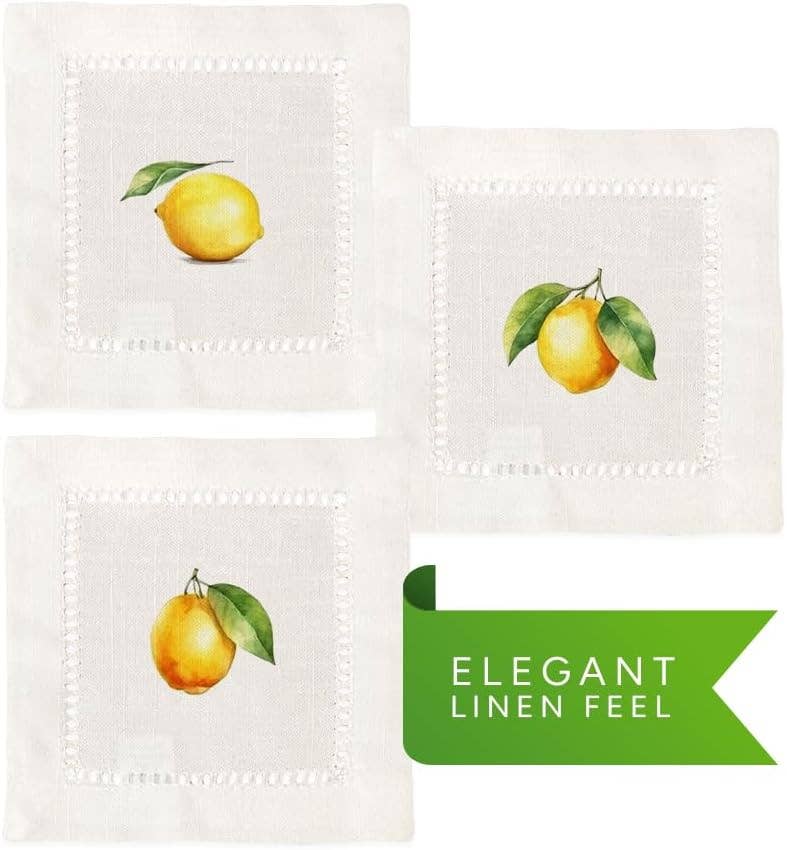 Hemstitch Napkins Lemons