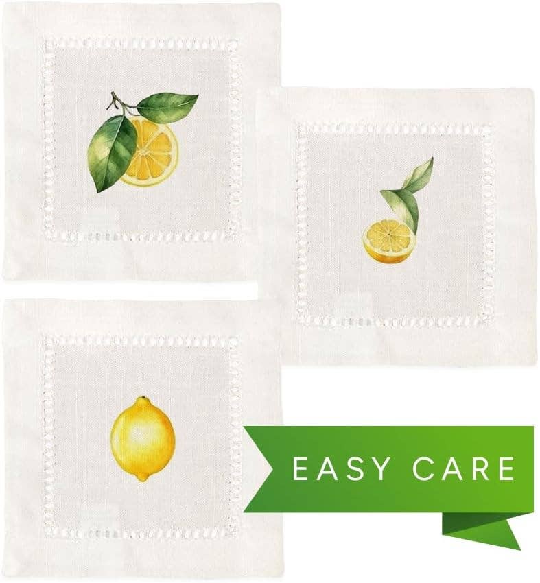 Hemstitch Napkins Lemons