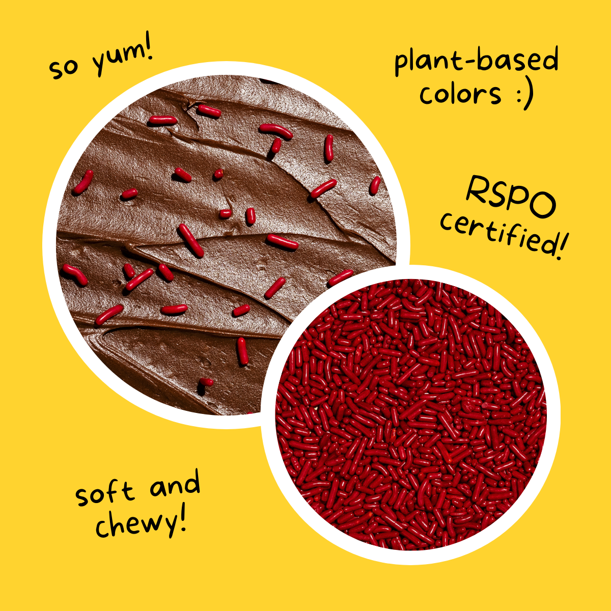 Dye-Free Softies Sprinkles: Richest Red