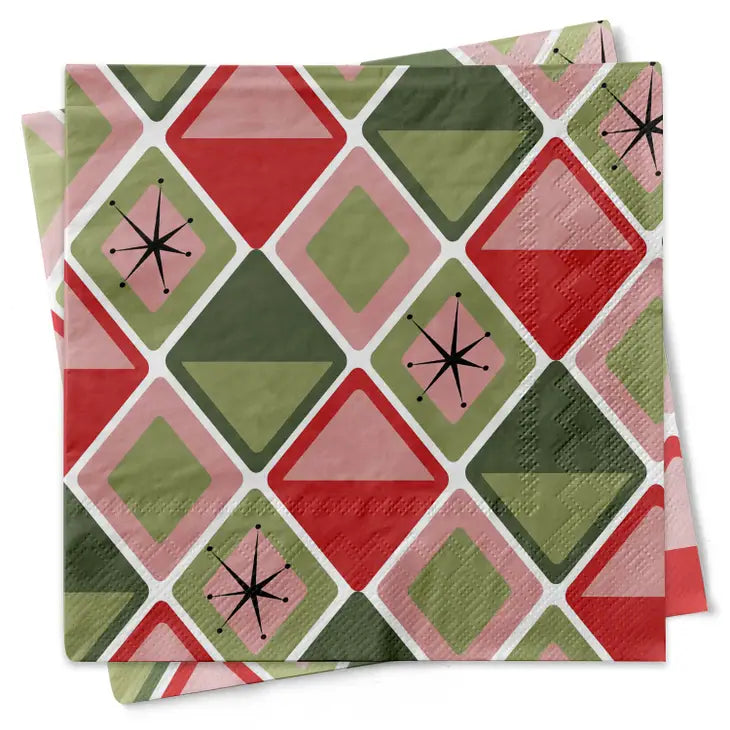Mod Lounge Mid Century Modern Cocktail Napkins