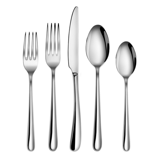 Cangshan RAIN II Series 20-Piece Forged Flatware Set, Stainless Steel