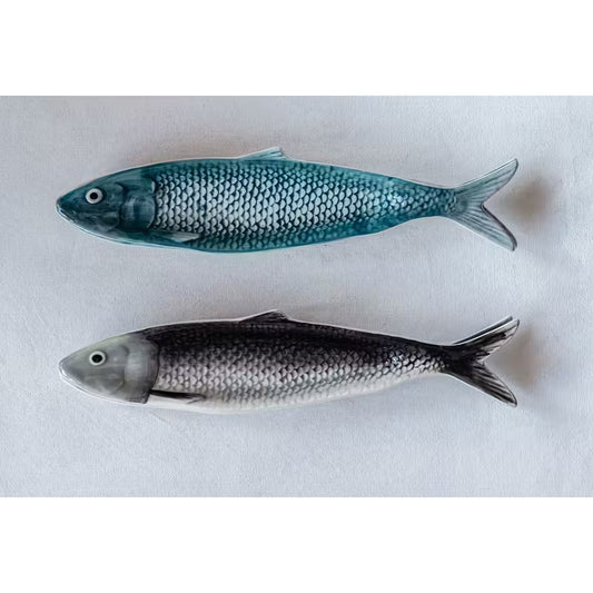 Hand-Painted Sardine Plate (2 colors)