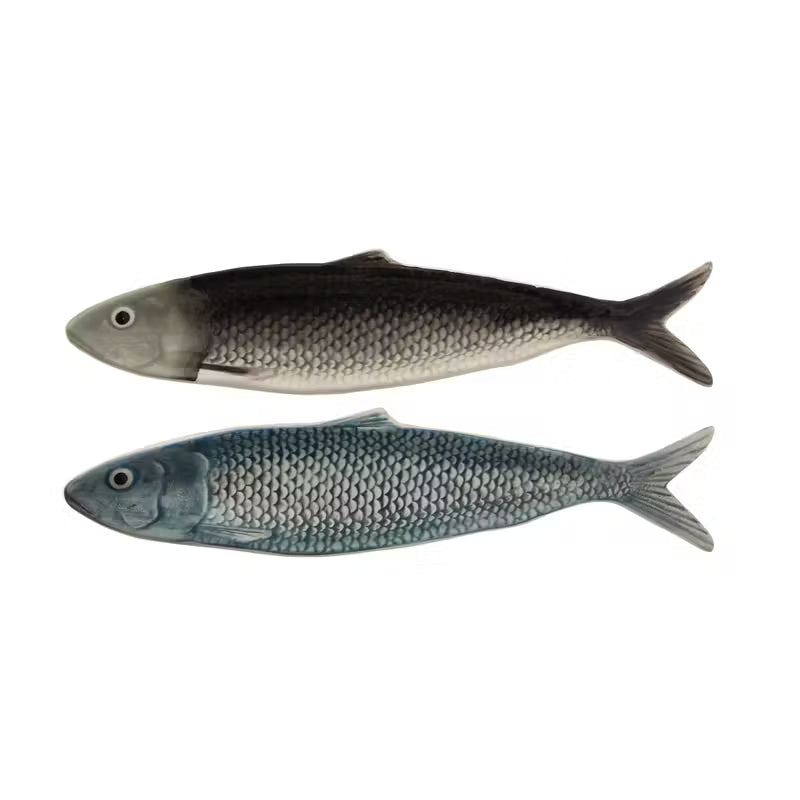 Hand-Painted Sardine Plate (2 colors)