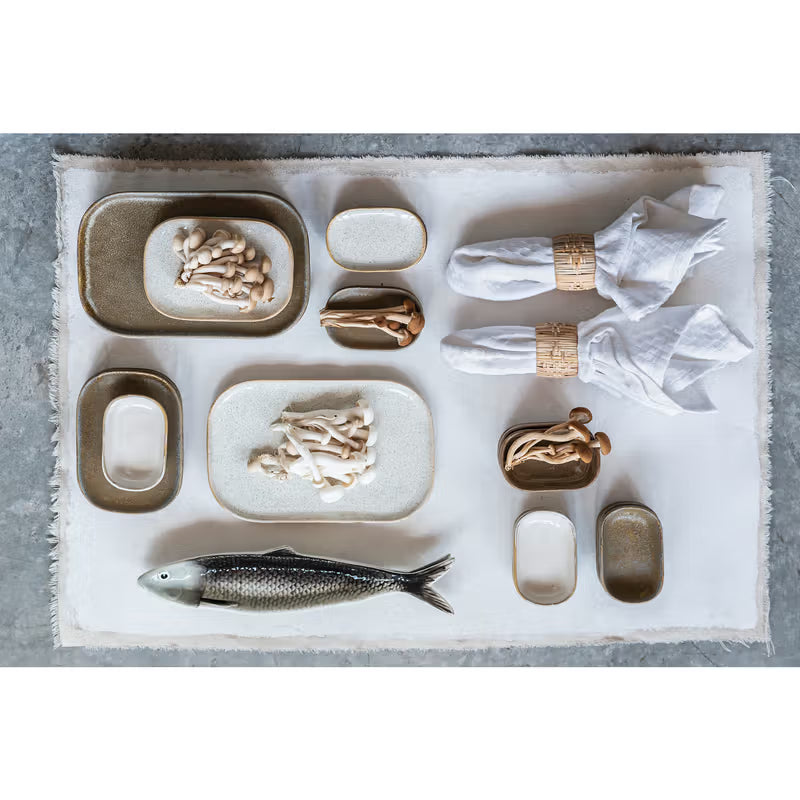 Hand-Painted Sardine Plate (2 colors)