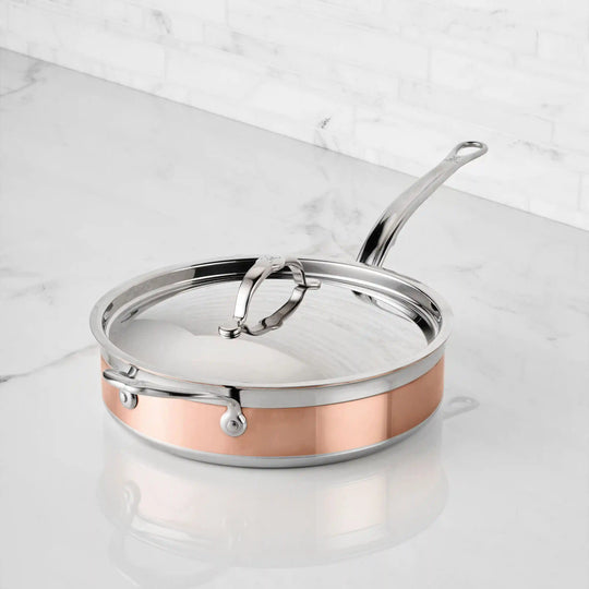 Hestan Copper Induction Sauté with Lid, 3.5-Quart