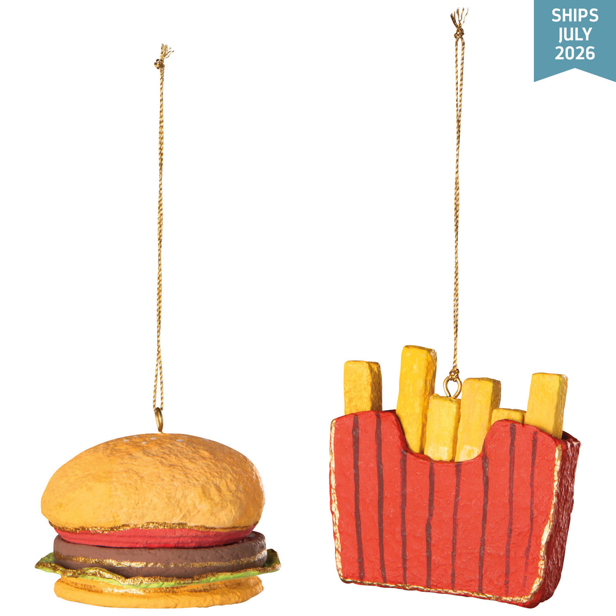 Combo Meal Mache Christmas Tree Ornaments