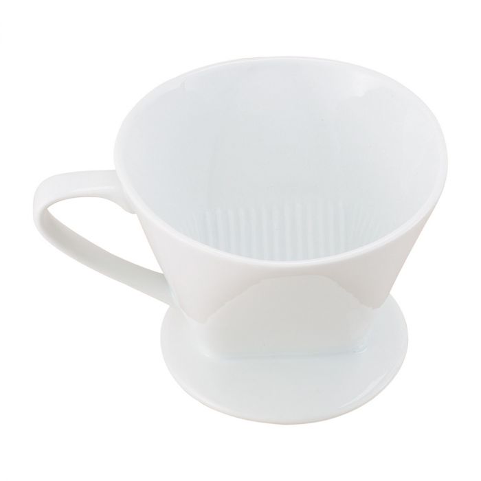 Ceramic Pour Over Coffee Filter Cone, 4 cup