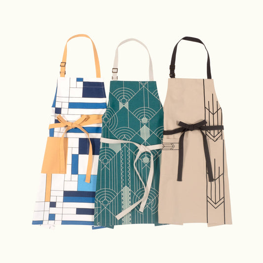 Frank Lloyd Wright 100 % Cotton Printed Aprons, 32" x 28"