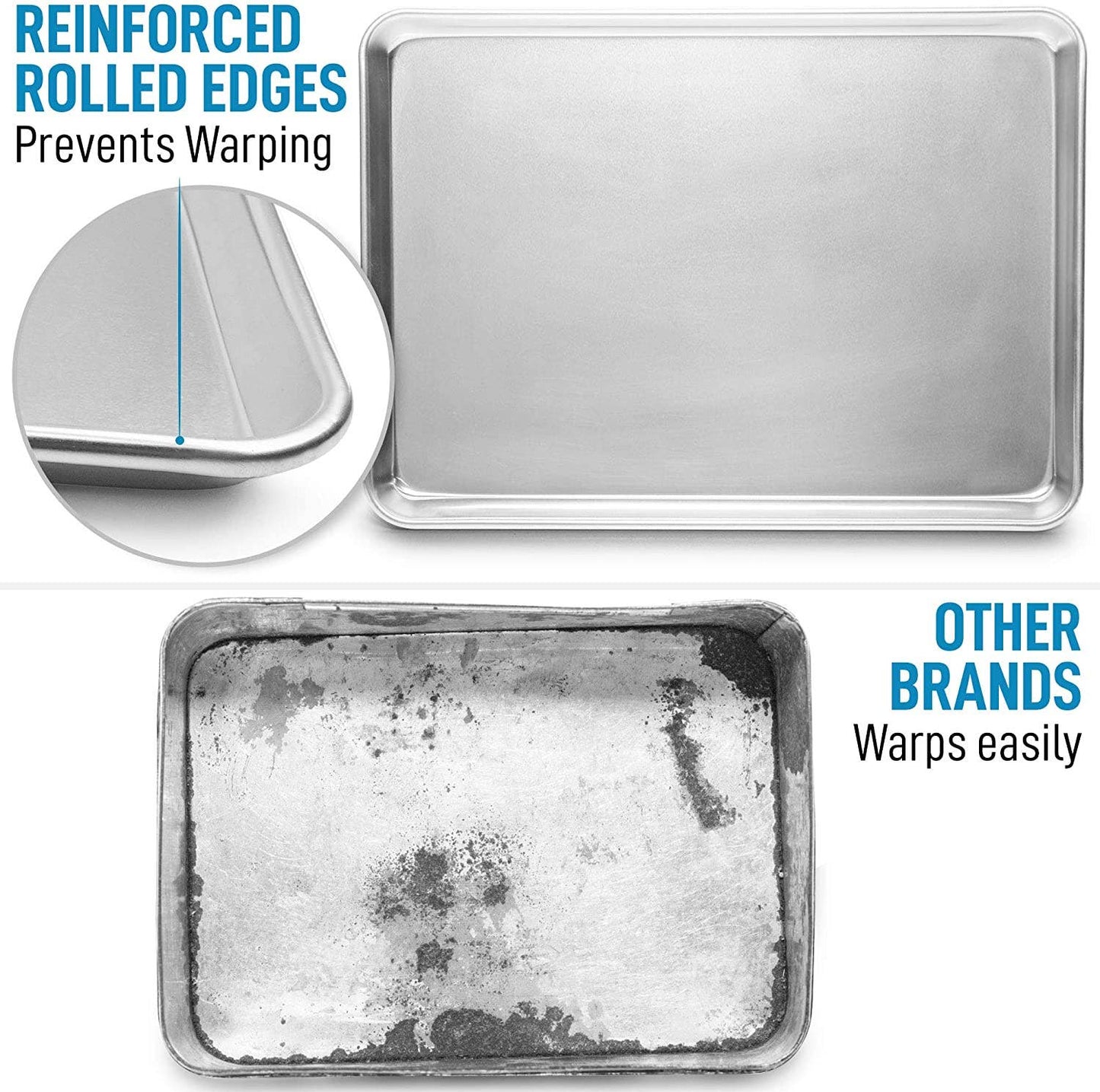 Aluminum Baking Pan - Half Sheet (13" x 18")