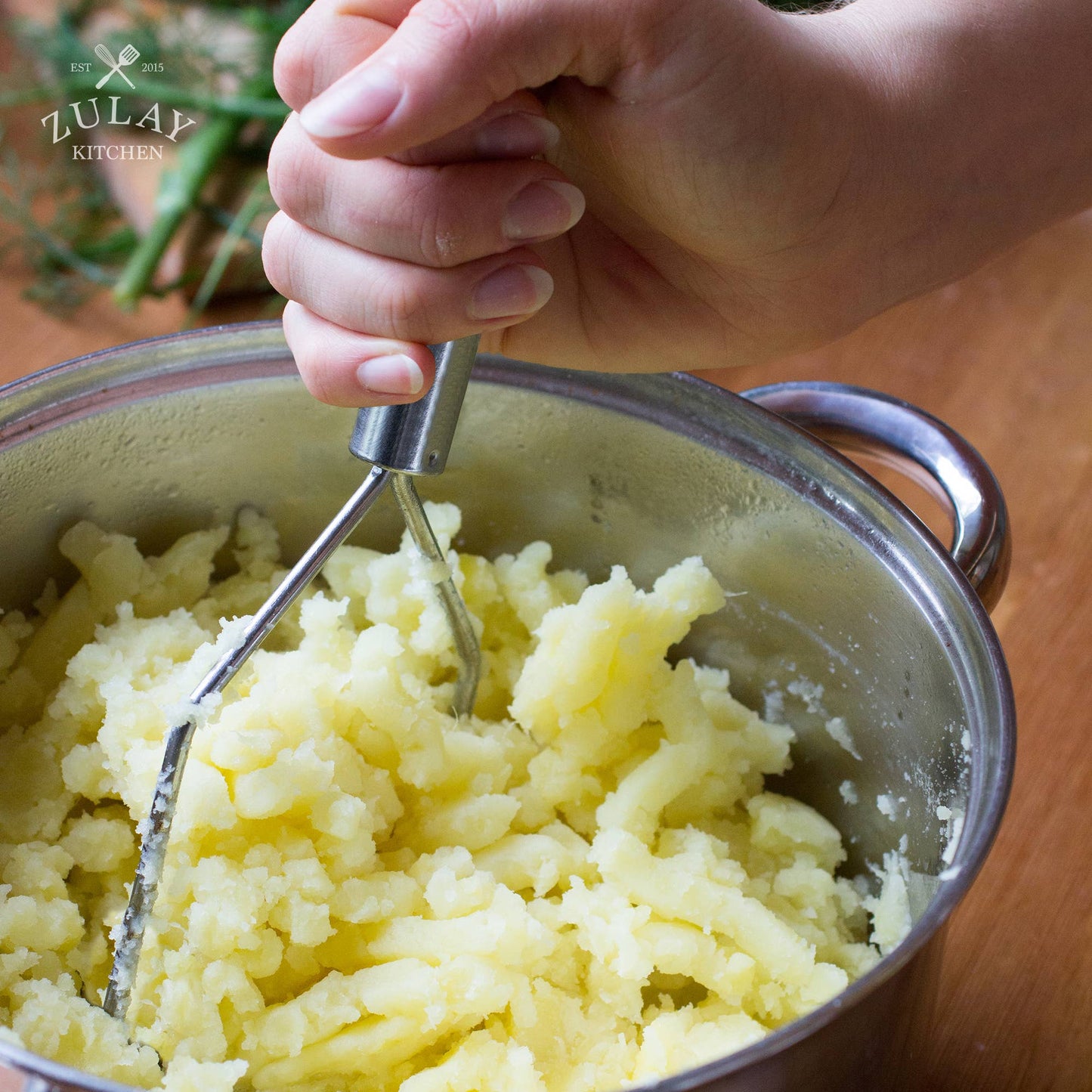 Potato Masher with Premium Silicone-Coated Stainless Steel