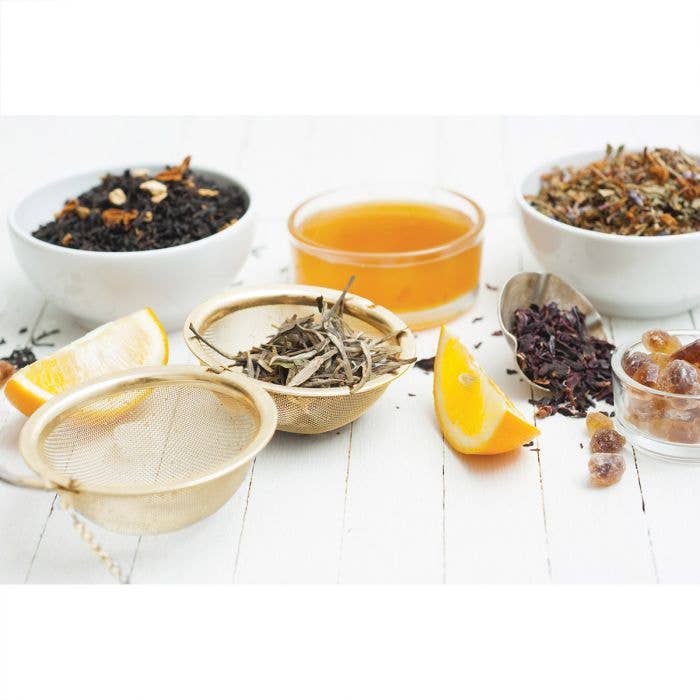 HIC Kitchen Gold Mesh Snap Tea Ball Infuser, 2in
